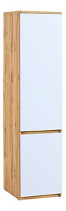 Policová skriňa Alishia AR2 (biela + dub wotan)