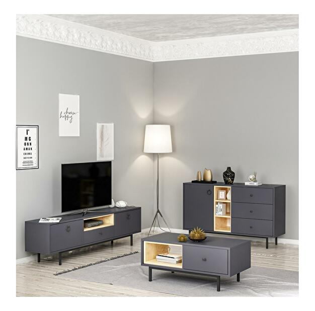 Mobilier living Natty (antracit)