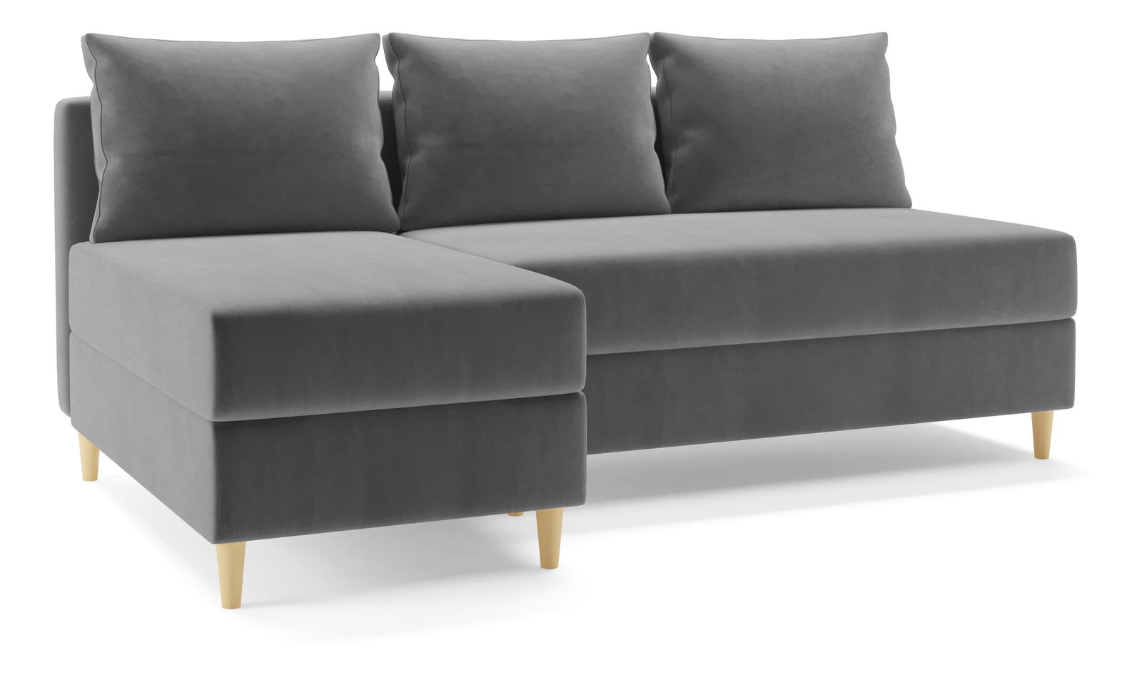 Rohová sedacia súprava Vlada (L) (sivá)