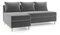 Rohová sedacia súprava Vlada (L) (sivá)