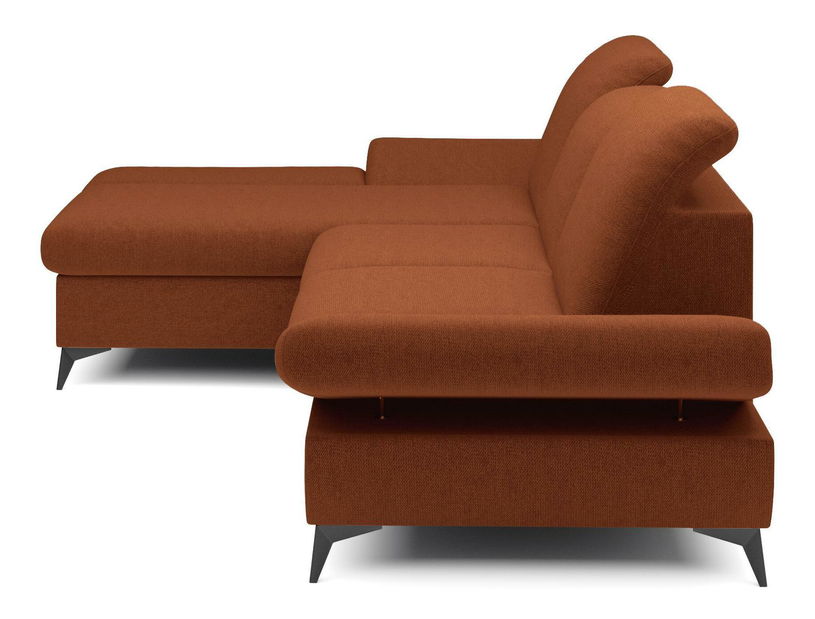 Rohová sedacia súprava Harpie (oranžová tmavá) (P)