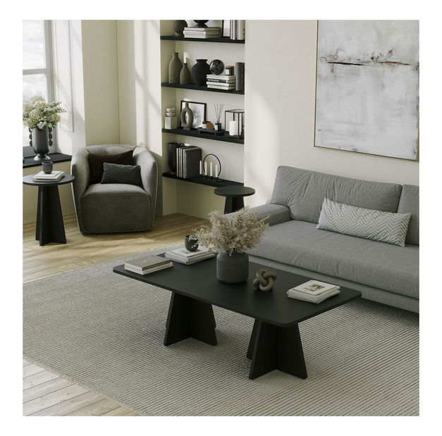 Măsuță de cafea Kabivo 2 (negru)