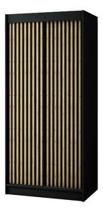 Ruhásszekrény 100 cm Ladonna 1 (matt fekete)