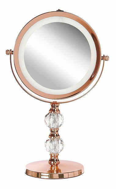 Oglindă machiaj ø 18 cm Clair (roz auriu)