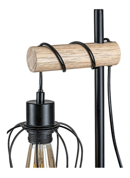 Stolové svietidlo Hadia 5245 (prírodná + čierna matná)