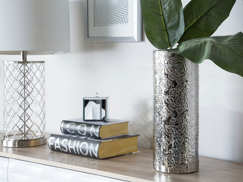 Vază ORELIA 40 cm (argintiu)