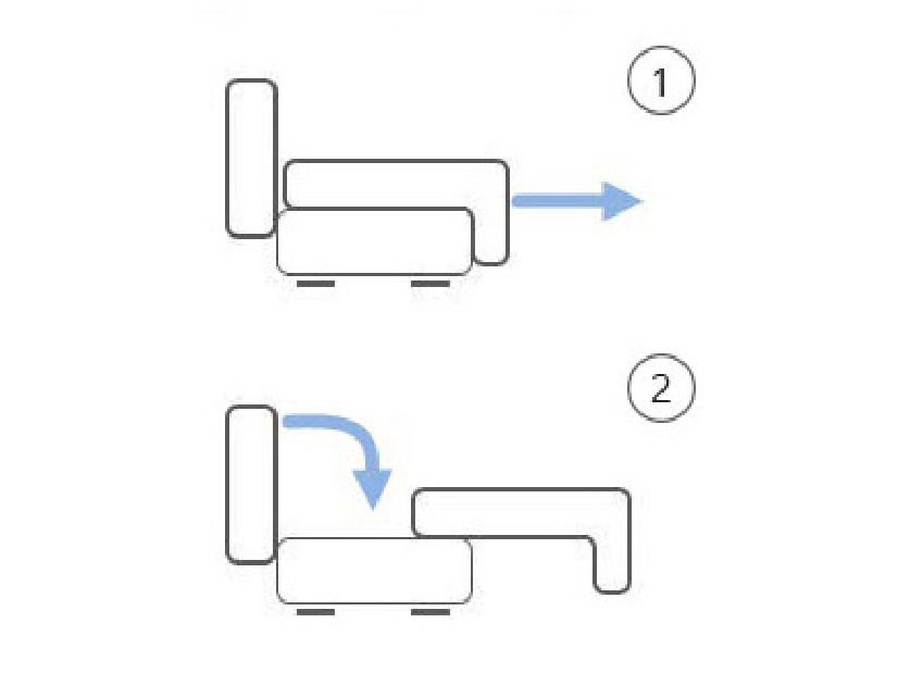 Kutna garnitura Graciana (siva + crna) (L)