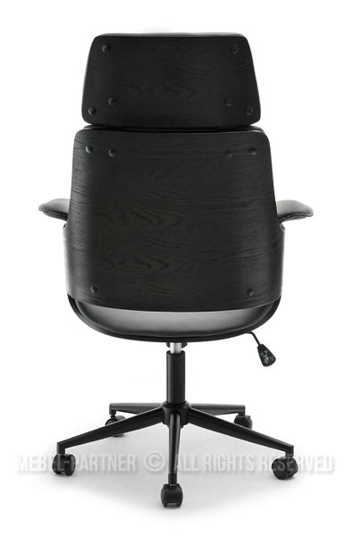 Fotoliu Clementine (lemn negru + gri)