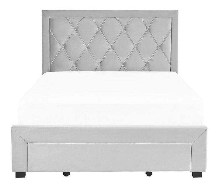 Franciaágy 140 cm Lubbka (fekete)