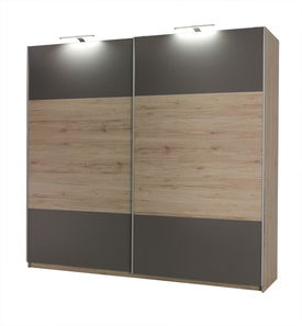 Dulap de haine Daphis 1 F (san remo) (cu iluminat LED)