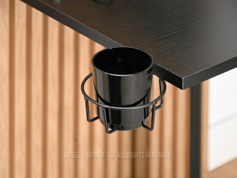 PC asztal Matts C (fekete fa + fekete)