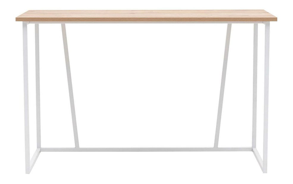 Masă PC Nidupe 5 (stejar zafir + alb) 