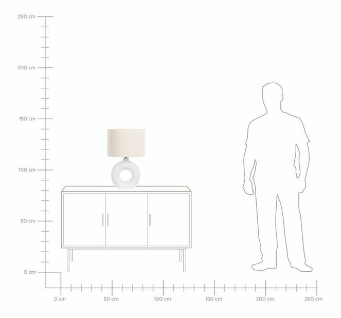 Lampă de masă Valetta (alb) 
