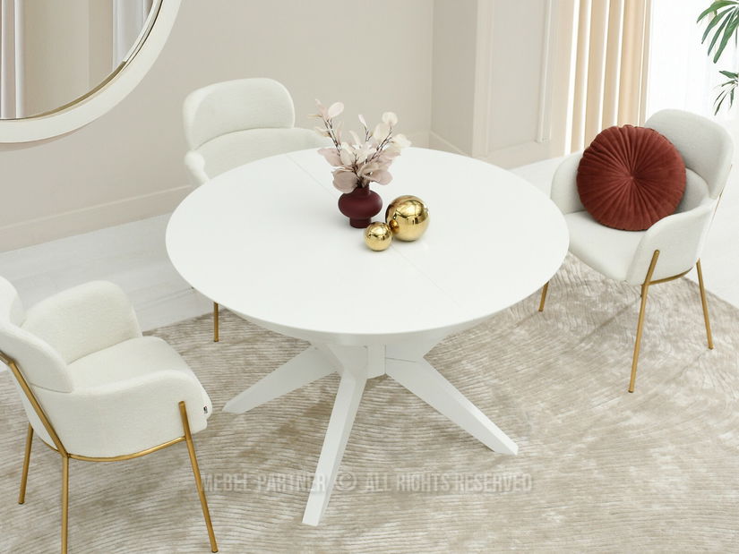 Masă sufragerie Viajaban (alb)