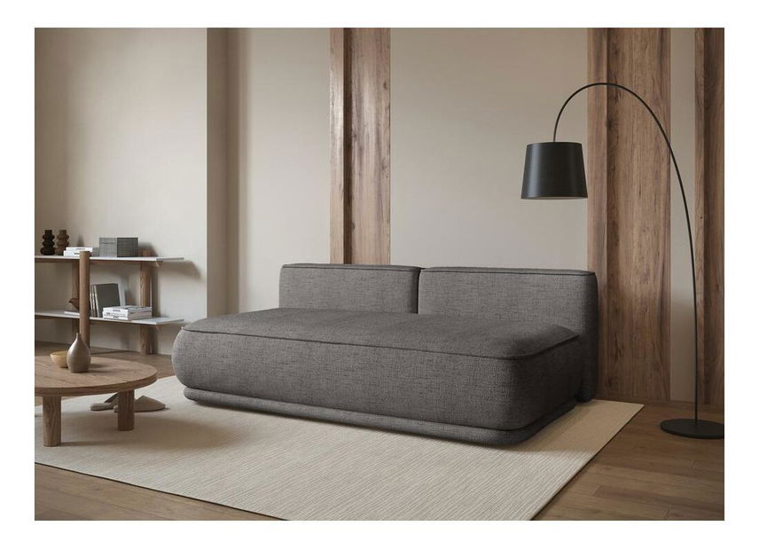 Háromszemélyes kanapé Lesanna (sötétszürke + fekete)