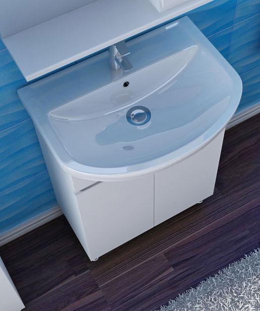 Kúpeľňová skrinka s umývadlom Juventa Monika M1-50 W