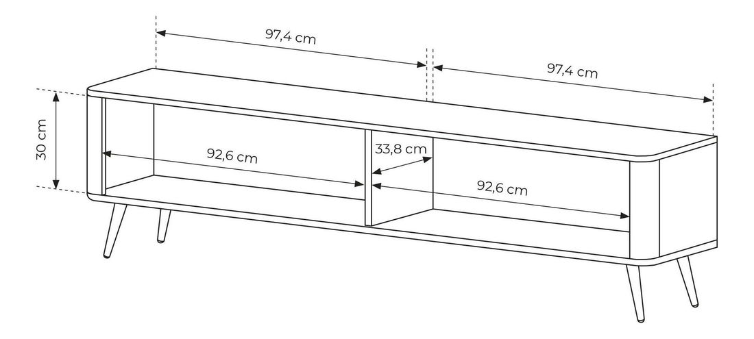 Masă TV Lethe I (bej)