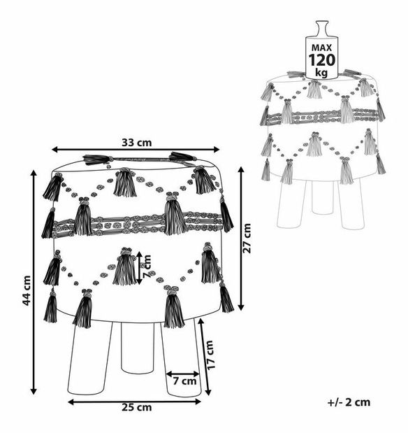 Asztali lámpa Rabalux Petra 4386 (bézs + fehér)