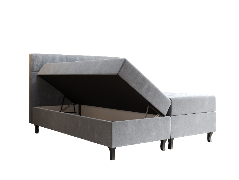Bračni krevet Boxspring 160 cm Lumba Comfort (bež) (s madracem i prostorom za odlaganje)
