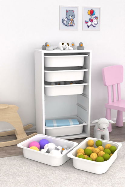 Organizator za igračke Dremonka 3 (bijela)