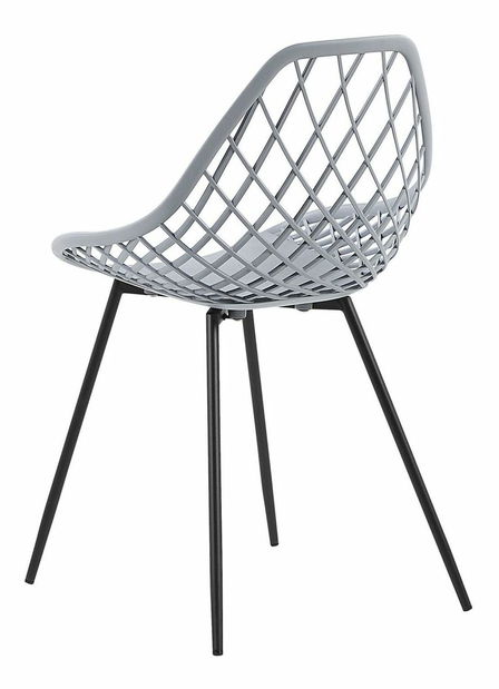 Set 2 buc. scaune de sufragerie CANOR (gri deschis)