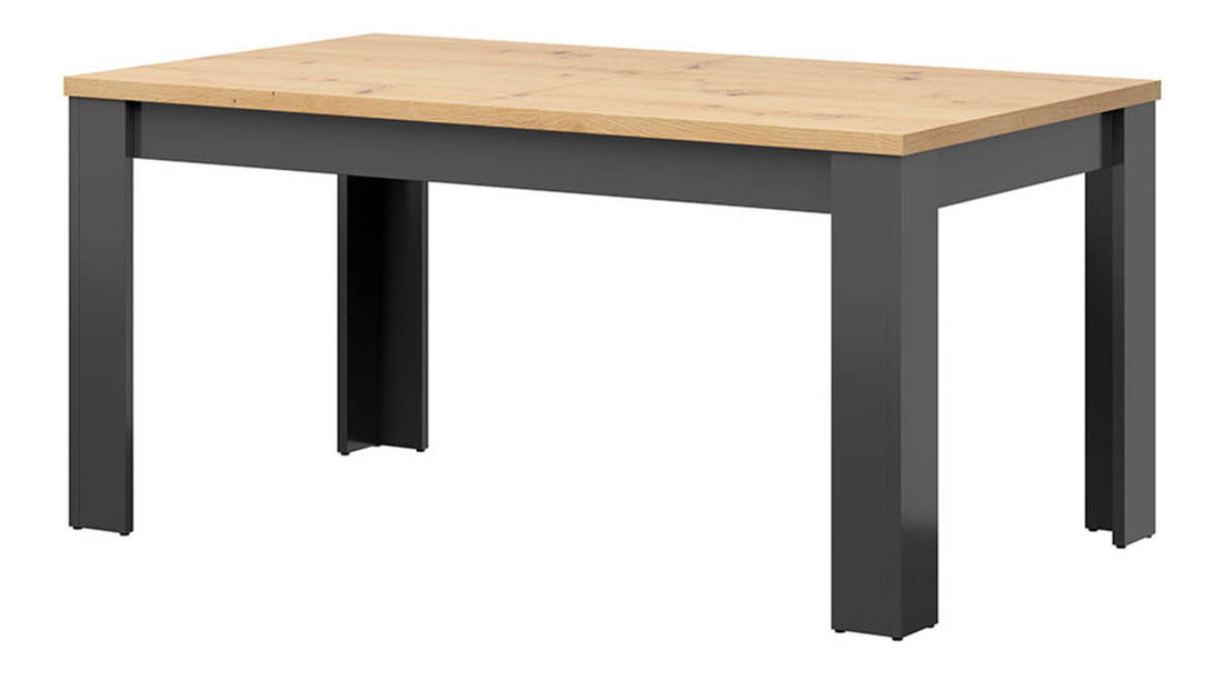 Set sufragerie Hesen STO/7/16 (pentru 6 până la 8 persoane) (grafit + Stejar artisan)