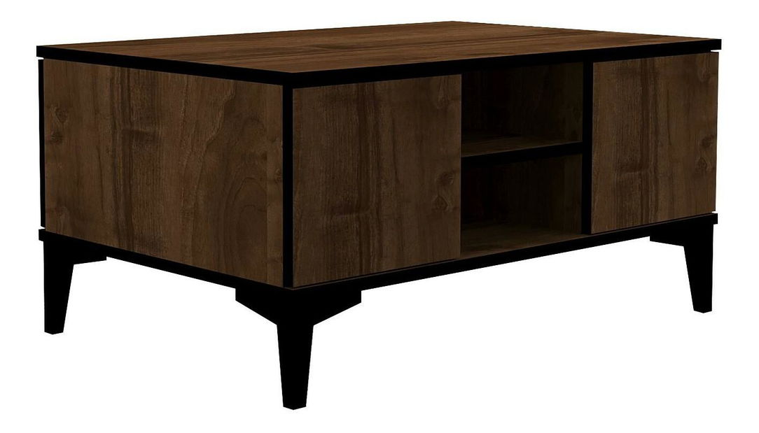 Set mobilier living Goroleno (Nuc + negru)