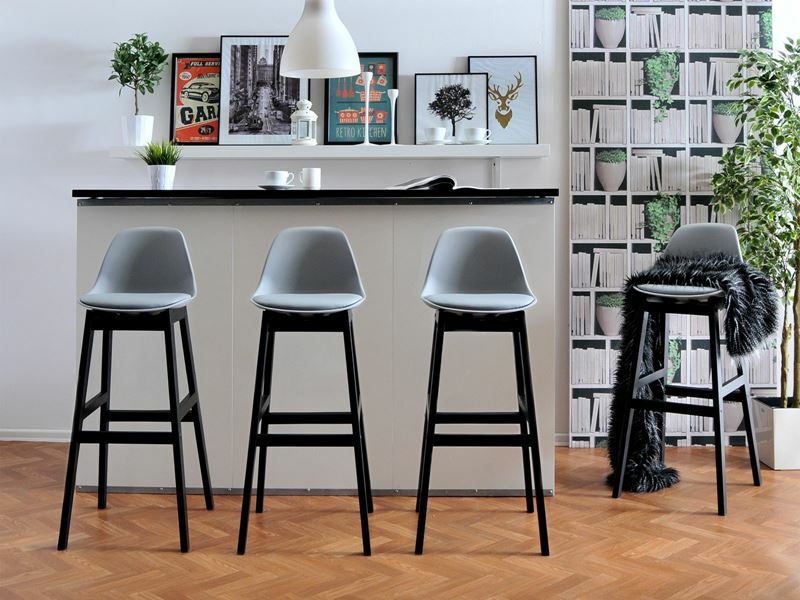 Szék Evan (szürke + fekete)