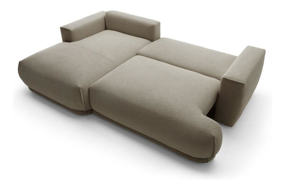 Kutna garnitura Dita mini (L) (sivo-bež + crna)