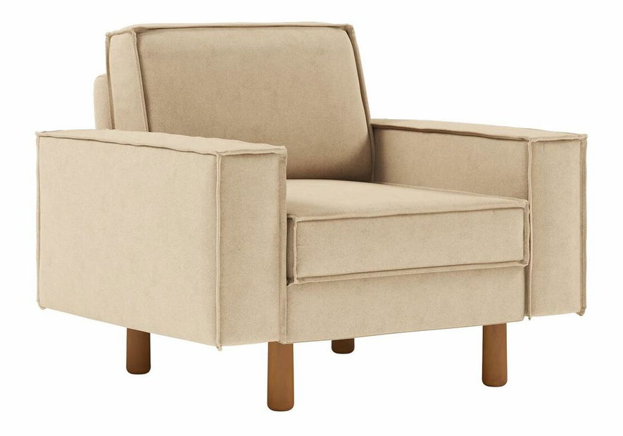 Kreslo Spary 1 (béžová + orech)