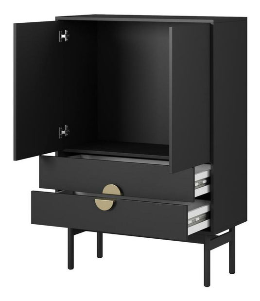 Komód Stellia S8 (fekete)