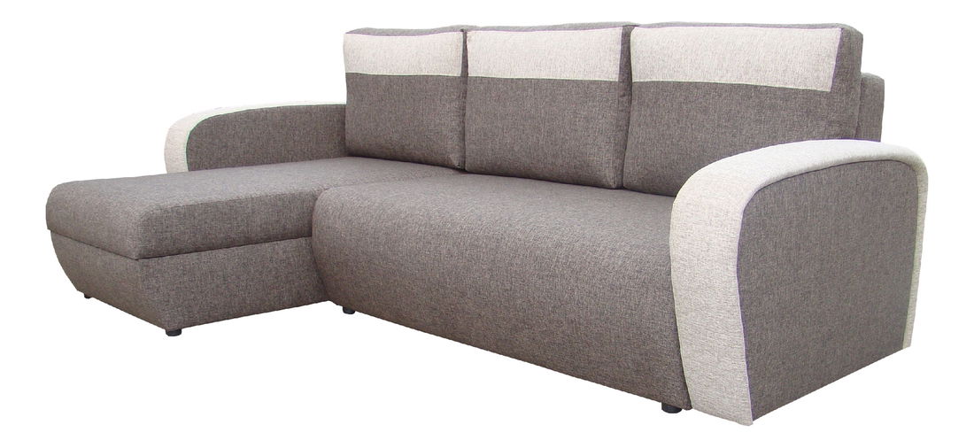 Rohová sedačka Bingo tmavo hnedá (L)