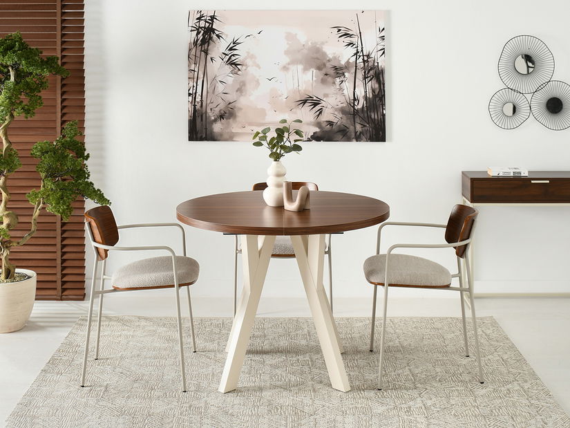 Jedálenský stôl Bulgaria (krémová)