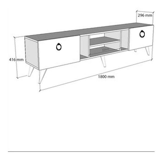 TV stolík/skrinka Kadole 1 (orech + antracit) 