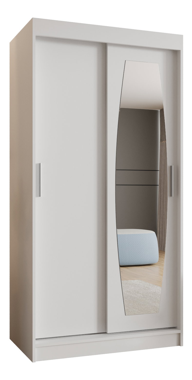 Dulap de haine 100 cm Rosaria (alb)