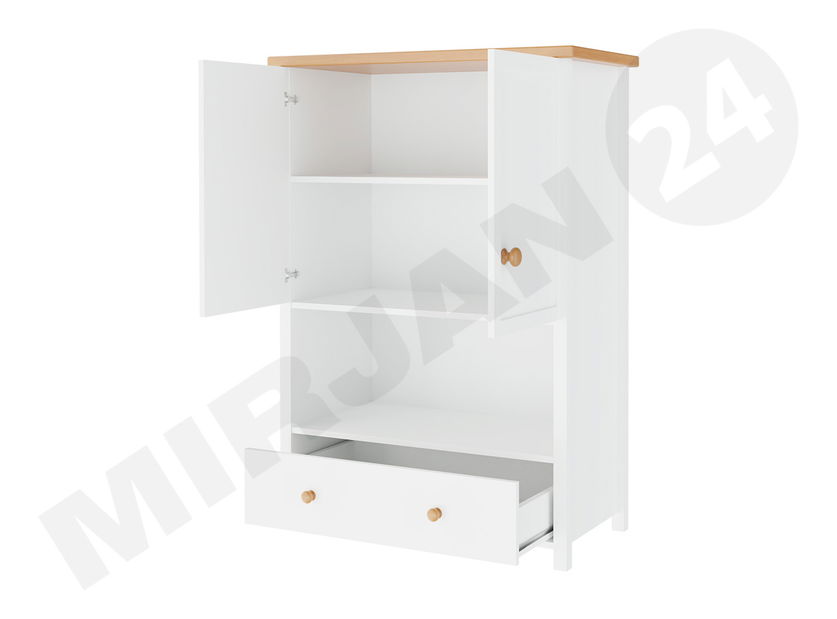 Komoda Kokos KS-11 (biela + dub nash)