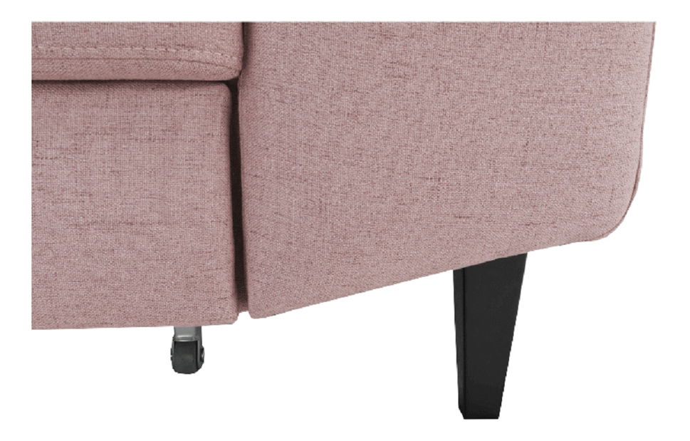 Sarokkanapé Prada (púder rózsaszín) (B)