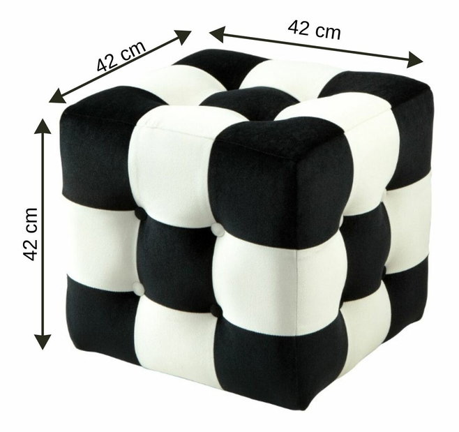 Taburete Pacty (negru + alb)