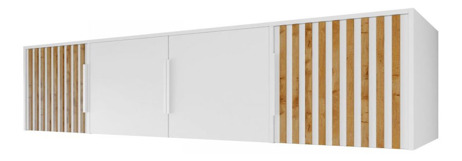 Suprastructură dulap Lenona Lux D4 (Alb + Stejar wotan) 