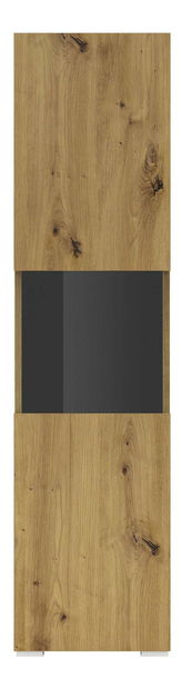 Vitrina Avernic tip 05 (crna + hrast artisan) *rasprodaja