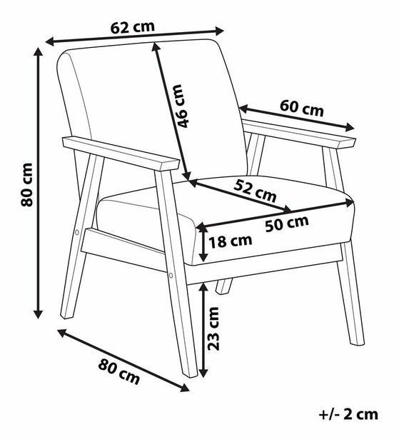 Fotoliu Asnesa (gri)