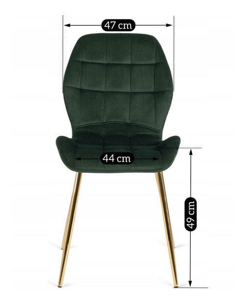 Scaun sufragerie Ligado (verde) 