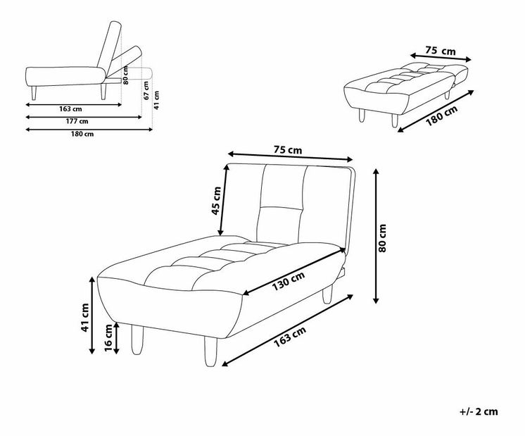 Pihenő fotel Appin (piros) *kiárusítás