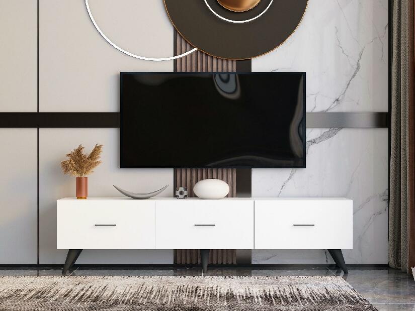 TV asztal/szekrény Nikado (fehér) 