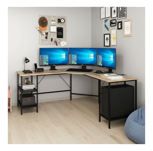 PC stolić Powerfull (crna + dore)