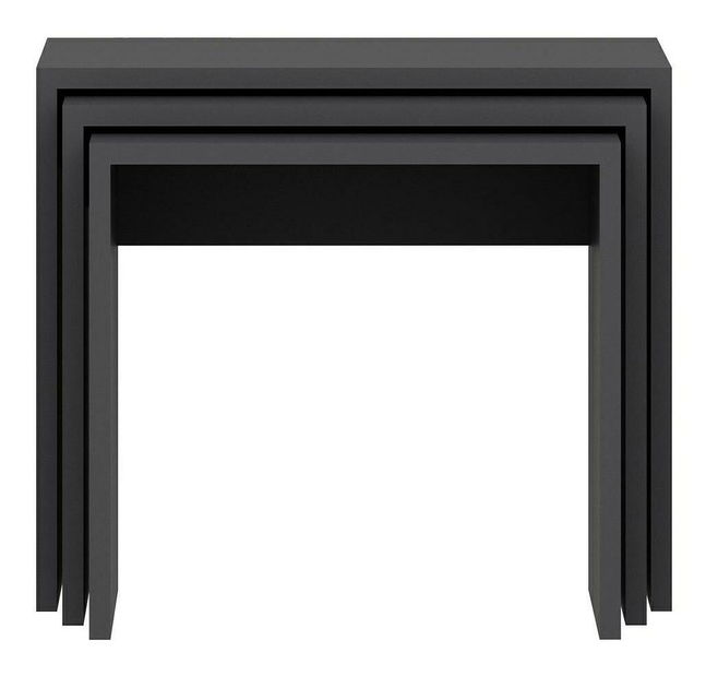 Set 3ks. konferenčných stolíkov Naleta 1 (antracit)