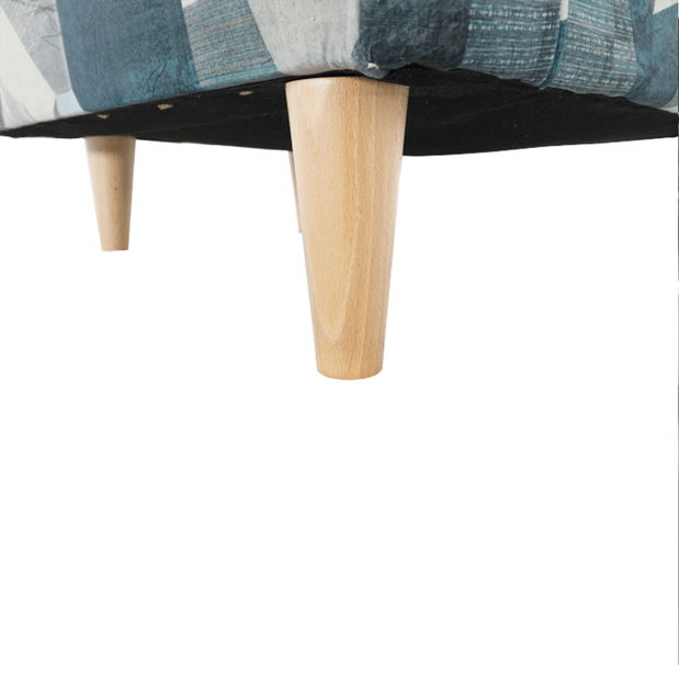 Fotel Charlie (Holm szürkéskék minta)