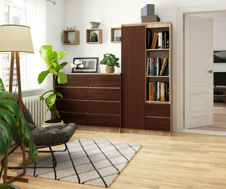 Raft Rehana (Stejar sonoma + wenge)