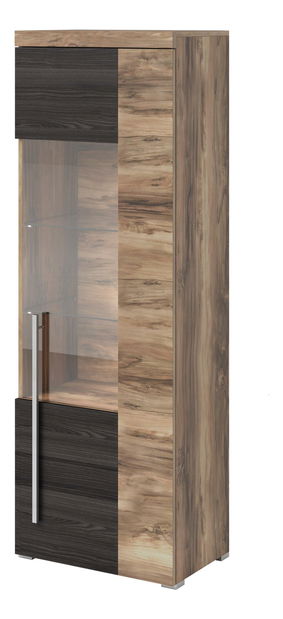 Vitrína Rogalo 06 (orech saténový) (L)