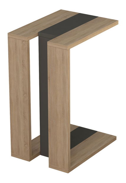 Kézi asztal Mirabel (tölgy + antracit + tölgy)